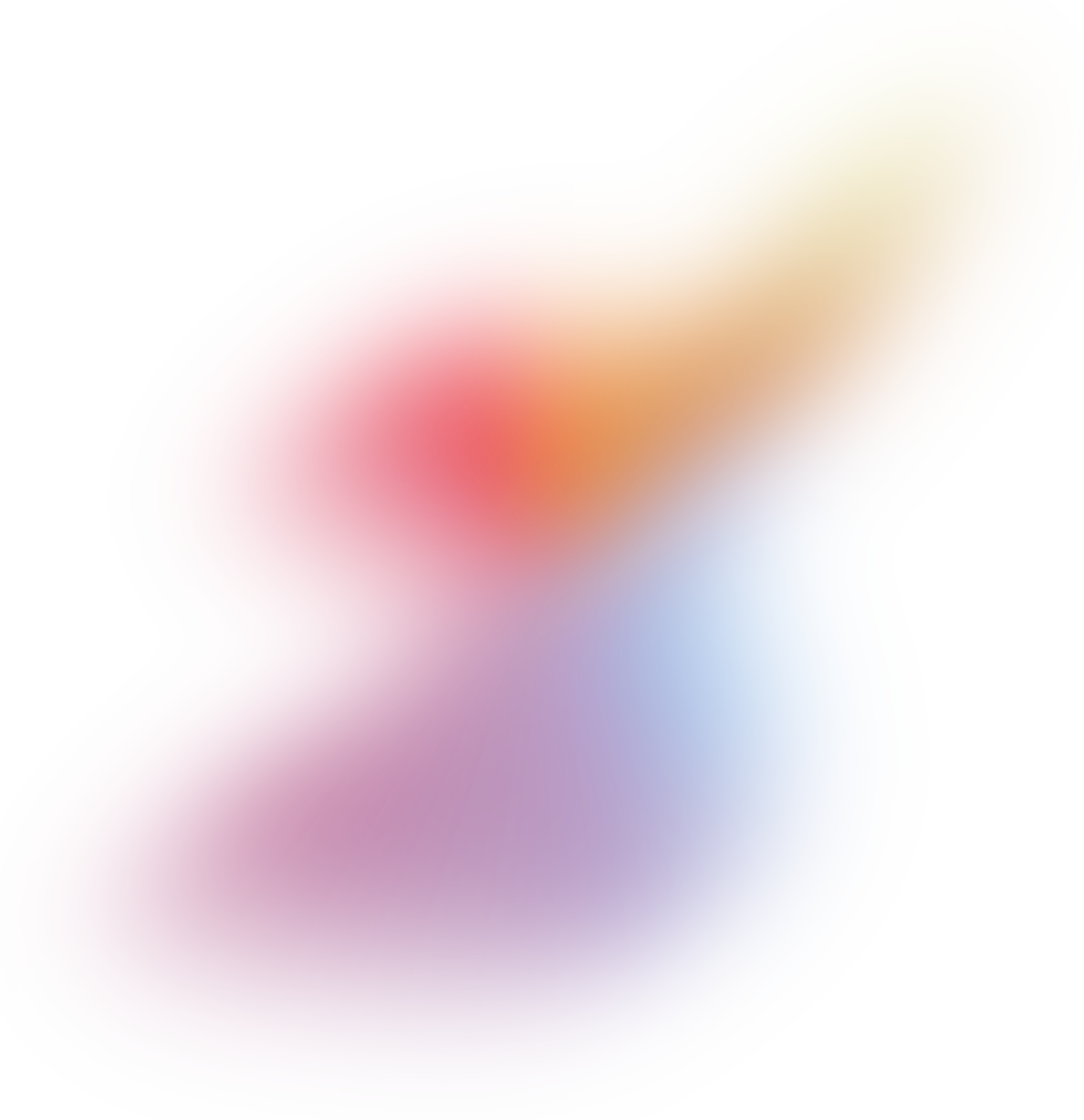 Glowy Gradient Abstract Brush Stroke Blob
